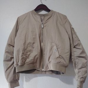 Tan puffer jacket